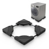 Dewel Ultra Low Profile Adjustable Washing Machine Base Stand with Locking Wheels, Heavy Duty Anti-Vibration Mobile Appliance Base for Washer & Refrigerator, Black New In Box $199