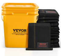 VEVOR Flood Barriers, Water Flood Dam Bags 5 Pack, Water Barriers for Flooding with Plastic Bucket, Water Activated Flood Barriers for Home, Doorway, Driveway (10ft x 6in) New In Box $199