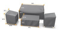 Arlmont & Co. Patio Furniture Set Covers for 4 Piece Outdoor Conversation Set $199