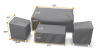 Arlmont & Co. Patio Furniture Set Covers for 4 Piece Outdoor Conversation Set $199