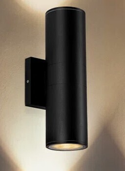 Orren Ellis 12" Modern LED Up and Down Outdoor Wall Lantern, Aluminum Round Outdoor Wall Light, IP65 Waterproof New In Box $79