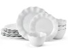 Fitz and Floyd Everyday White&reg; Scalloped 12 Piece Dinnerware Set, Service for 4 New in Box $199