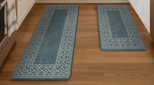 Union Rustic Anti-Fatigue Anti-Slip Waterproof Kitchen Mat (Set of 2), 17" x 47"+17" x 30" / Ebern Designs Anti Fatigue Kitchen Mats Non-Slip Waterproof Kitchen Rugs (Set of 2), 17" x 47"+17" x 30" Assorted $99
