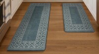 Union Rustic Anti-Fatigue Anti-Slip Waterproof Kitchen Mat (Set of 2), 17" x 47"+17" x 30" / Ebern Designs Anti Fatigue Kitchen Mats Non-Slip Waterproof Kitchen Rugs (Set of 2), 17" x 47"+17" x 30" Assorted $99