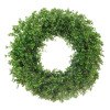 Gracie Oaks 30" Round Artificial Flowers & Tree Faux Boxwood Wreath New In Box $299