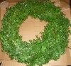 Gracie Oaks 30" Round Artificial Flowers & Tree Faux Boxwood Wreath New In Box $299 - 2