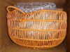 Jeedeson Brown 11.22 in. x 15.94 in. Polypropylene Round Woven Storage Decorative Basket, Plant Holder, Laundry Hamper w/ Handles $99 - 2