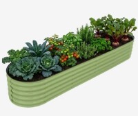 Eagle Peak 9 in 1 Modular 17in Customizable Elevated Raised Garden Bed, Olive Green New in Box $299