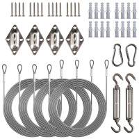 Oliver Royal Shade Sun Shade Sail Rectangle Hardware Kit (Hardware Kits + Cable Wires) New In Box $199