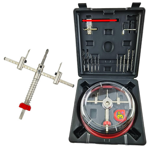AeKeatDa Adjustable Hole Saw Kit 1-5/8"-8"(40-200mm) Dust Cover for Drywall Ceiling New in Box $99
