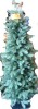 Ferrgoal 4 ft Artificial Christmas Cypress Tree, Slim Pencil Xmas Tree 150+ PE Branches 25 Layers, Artificial Cypress Christmas Tree, 8" x 8" Steel Base, Slim Pencil Indoor Decor New Floor Model $99 - 2