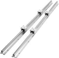 VEVOR Linear Guide Rail Set, SBR20 1000mm, 2 PCS 39.4 in/1000 mm SBR20 Guide Rails and 4 PCS SBR20UU Slide Blocks, Linear Rails and Bearings Kit for Automated Machines DIY Project CNC Router Machines New in Box $199