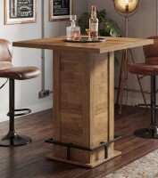 17 Stories 39.4" H Small Square Dining Table, Kitchen Bar Table with Footrest, Bar Height Table for Dining Room, Kitchen, Restaurant New In Box $399