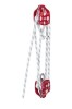 VEVOR Twin Sheave Block and Tackle 1/2 in. x 100 ft. Twin Sheave Block with Braid Rope 30-35KN 6600-7705LBS Double Pulley Rigging New In Box $199