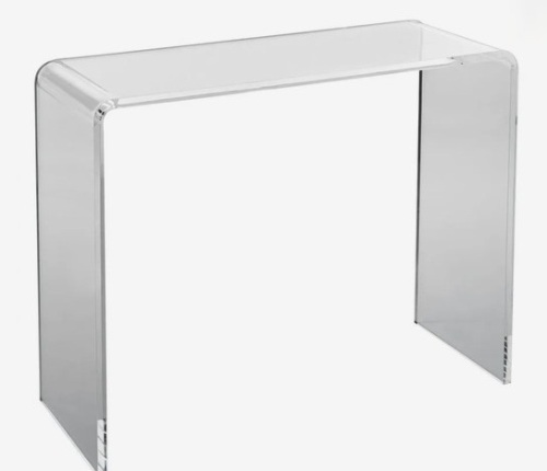 VEVOR Acrylic Console Table, Clear Acrylic End Table, Transparent Acrylic Side Table 37.95x15x29.13 inch New in Box $599