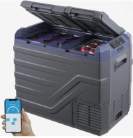 VEVOR Car Refrigerator, 39 L Dual Zone Portable Freezer, 12 Volt Car Refrigerator Fridge, -4?-68? Adjustable Range, 12/24V DC and 100-240V AC Compressor Cooler for Outdoor, Camping, RV New in Box $499