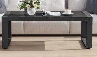 Green4ever Aluminum Rectangular Outdoor Coffee Table 44" W x 22" D New in Box $299