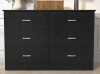 Wade Logan Allyannah 47" W 6-Drawer Double Dresser with Interlocking Drawers New in Box $599