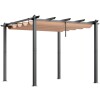VEVOR 10'x10' Outdoor Retractable Pergola with Canopy, Aluminum Pergola with Retractable Canopy, Modern Pergola with Sun Shade Canopy for Patios, Gardens, Decks, Backyards (Beige), New in Box $399