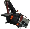 VEVOR 5" Disc Sander and 1" x 30" Belt Sander Combo with 2.5A Induction Motor, Powerful Woodworking Bench Sander with 0-45&deg; Adjustable Cast Aluminum Work Table $199 - 2