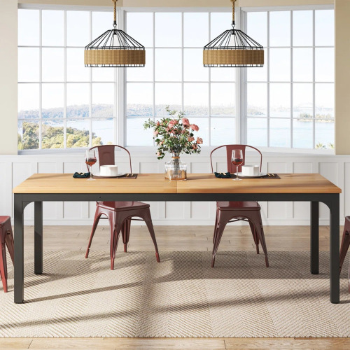 Ebern Designs Frodeen Rectangular Large Long Dining Table, New in Box $399