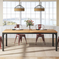 Ebern Designs Frodeen Rectangular Large Long Dining Table, New in Box $399