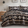 Woolrich Quilt Set King/Cal-King, Southwestern Aztec Bedding, Reversible Lightweight Bedspread, Oversized Rustic Cabin Quilt Set, Western Farmhouse Bedding with Matching Shams, Black New In Box $299