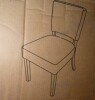 Winston Porter 19" Seat Height Parsons Upholstered Dining Chair, Solid Wood Legs New In Box $299 - 2