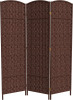 Red Lantern 6 ft. Tall Diamond Weave Fiber Room Divider - Dark Red - 3 Panel New in Box $299