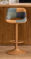 George Oliver 17.3'' W Faux Leather Upholstered Adjustable Height Bar Stool New Open Box $399