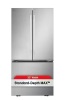 LG 33 in. W. 25 cu. ft. Smart 3-Door French Door Refrigerator Standard Depth MAX in PrintProof Stainless Steel New Floor Model On Working $2499