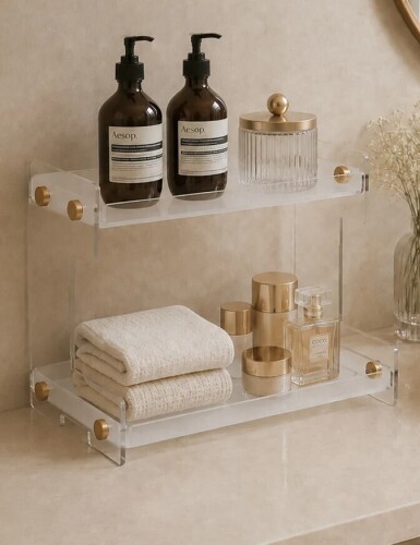 Rebrilliant Pekarovic Acrylic Makeup Organizer New In Box $79