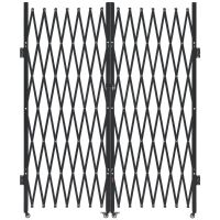 VEVOR Double Folding Security Gate Lockable Scissor Gate, 7 ft. H x 11 ft. W, New In Box $399