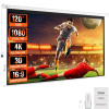 VEVOR Motorized Projector Screen, 120 inch 16:9 4K 1080 HD Electric Projector Screen, Automatic Projection Screen with Remote Control, Wall Mount Movie Screen for Family Home Office Theater New Open Box $1199