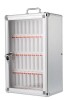 Ediess1nDT 36 Slots Cell Phone Locker for Classroom Aluminum Alloy Cell Phones Storage Cabinet Portable School Pocket Chart Locker Box w/Lock and Handle for Office Classroom Conference Room Table Wall Silver New In Box $199