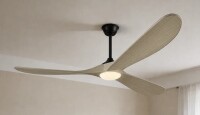 Orren Ellis 52" Wide 3-Blade Modern Classic Ceiling Fan with Remote Control & LED Light Kit Included $399