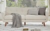 George Oliver 77.2" W Linen Sofa Couch, Mid Century Modern Decor Loveseat Couch in Beige New in Box $699
