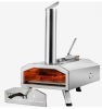 VEVOR Portable Outdoor Oven, 12-inch Pizza Oven, Pellet & Chips & Charcoal Tri-Fuel, Stainless Steel Pizza Grill, Includes Pizza Stone, Waterproof Cover, Shovel, Ideal for Camping & Backyard, Silver New in box $399