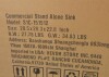 VEVOR Stainless Steel Prep & Utility Sink, 1 Compartment Free Standing Small Sink Include Faucet & legs, 18"x41" Commercial Single Bowl Sinks for Garage, Restaurant, Kitchen, Laundry New in Box $499 - 2