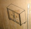 Charlton Home Corretta Sideboard Cabinet With Bar Hutch, Buffet Cabinet With 2 Doors New in Box $399 - 2