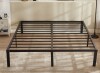 Wade Logan Blinni 16 inch Metal Bed Frame, Queen Size Platform Bedframe with Headboard Hole, No Box Spring Needed, Underbed Storage, 3500LBS Bearing Capacity, Heavy Duty Steel Slats, Noise-Free $299