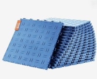 VEVOR Garage Tiles Interlocking, 12 x 12 x 0.53 inch 50 Pack Garage Floor Covering Tiles, Non-Slip Double-Sided Texture Garage Flooring Tiles, for Garages, Basements, Repair Shops, Blue New in Box $299