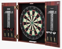 Stellweilan Tessberg Dartboard and Cabinet Set Official Size Complete Accessory Steel Tip Dart New In Box $199
