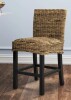 Sand & Stable&trade; Felipe Wicker Counter Stool (24" Seat Height) with Solid Wood Frame New In Box $399