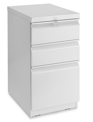 ULINE Mobile Pedestal File - 3 Drawer, Light Gray $299