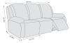 Brayden Studio&reg; Wald 3 Seats Jacquard Recliner Chair Cover Furniture Protector Recliner Slipcovers With Elastic Bottom For Kids Pets / Brayden Studio&reg; Wald 2 Seats Jacquard Recliner Chair Cover Furniture Protector Recliner Slipcovers With Elastic Bottom F - 2
