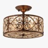 House of Hampton&reg; Classical 4 - Light Crystal Drum Semi Flush Mount New Open Box $299