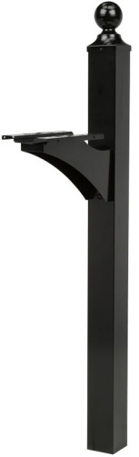 Gibraltar Mailboxes LP000B00 Landover Mailbox Post, 21.4 in L, 6 in W, 56.4 in H, Aluminum, Gloss New In Box $299