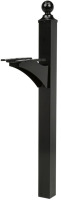 Gibraltar Mailboxes LP000B00 Landover Mailbox Post, 21.4 in L, 6 in W, 56.4 in H, Aluminum, Gloss New In Box $299