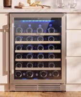 Yeego 24-inch Single Zone 52-Bottles Wine Cooler (YG-WS24R-23) New in Box $899